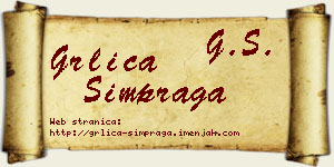 Grlica Šimpraga vizit kartica
